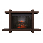 Каминокомплект Real Flame Tokio 33 (темный орех)+Leeds 33 DDW