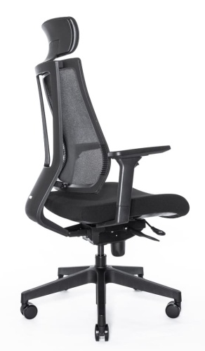 Ортопедическое кресло Falto G1 Черное с черным сиденьем