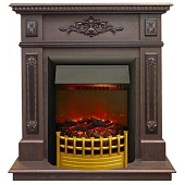 Каминокомплект Real Flame Lilian (темный орех)+Rimini