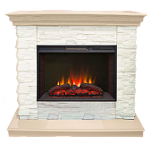 Каминокомплект Real Flame Elford (белый дуб)+Sparta 25,5