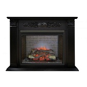 Каминокомплект Real Flame Milton (темный орех)+Leeds 33 SD