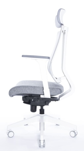 Ортопедическое кресло Falto G1 Белое с серым сиденьем