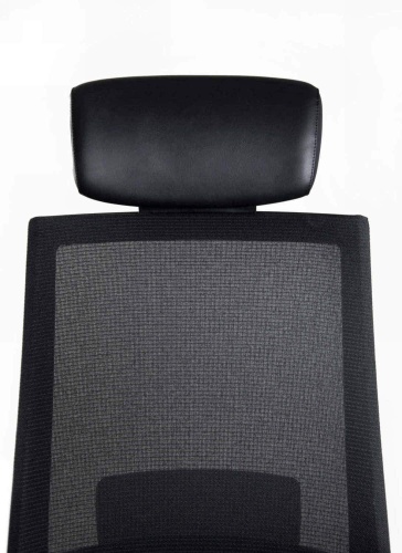 Ортопедическое кресло Falto А1 Черное сиденье эко-кожа